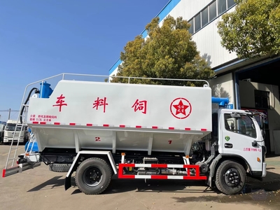 湖北隨州程力專汽國六東風(fēng)福瑞卡12方散裝飼料車 專業(yè)定制，工廠直銷
